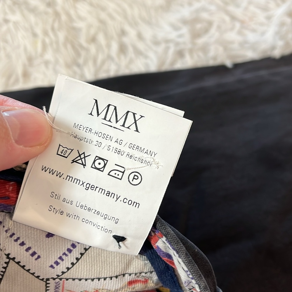 MMX Navy Blue Chino Pants Size 34/34 - Picture 5 of 10